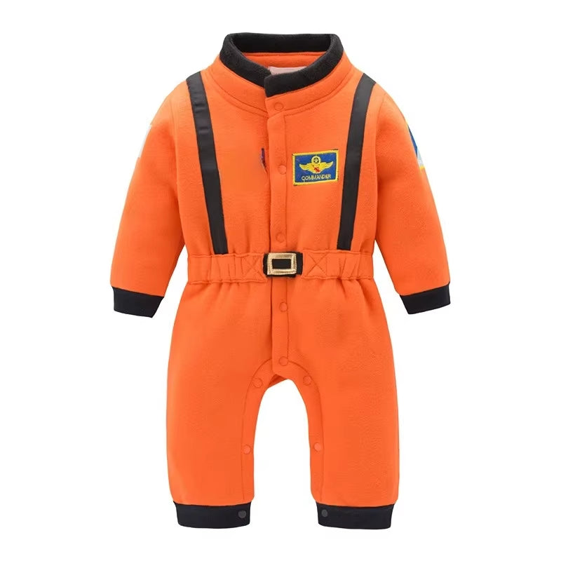Astronaut Costume Space Suit Rompers for Baby Boys Toddler Infant Halloween Christmas Birthday Party Cosplay Fancy Dress