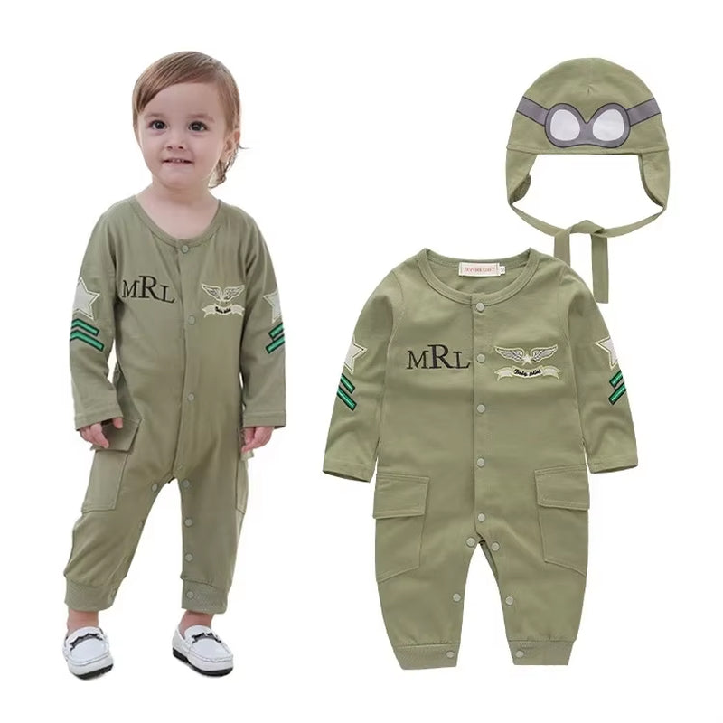 Astronaut Costume Space Suit Rompers for Baby Boys Toddler Infant Halloween Christmas Birthday Party Cosplay Fancy Dress