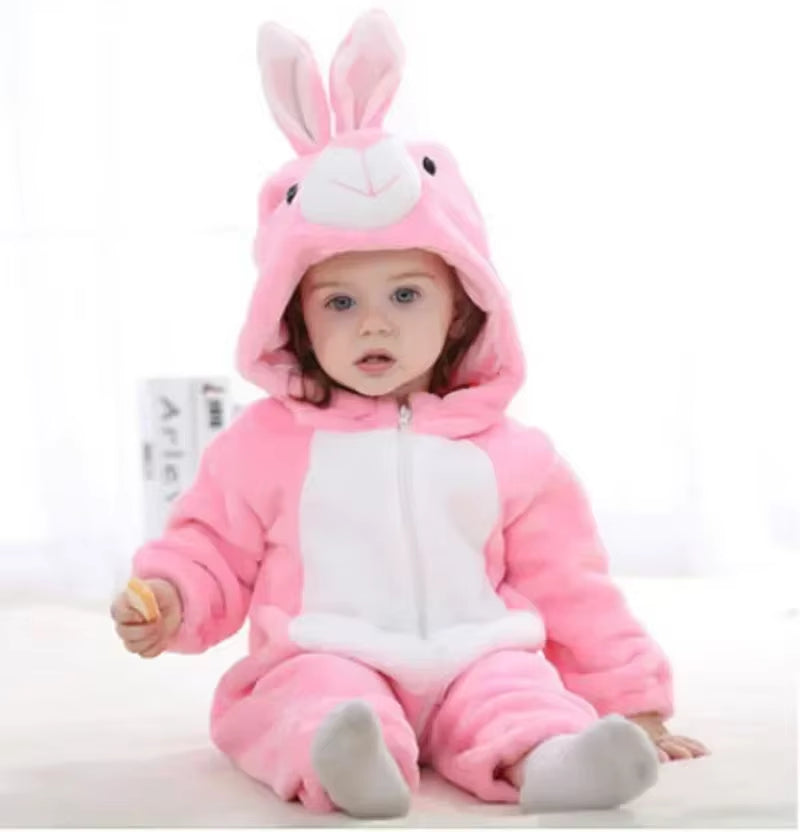 Baby Rompers Winter Kigurumi Lion Costume for Girls Boys Toddler Animal Jumpsuit Infant Clothes Pyjamas Kids Overalls Ropa Bebes