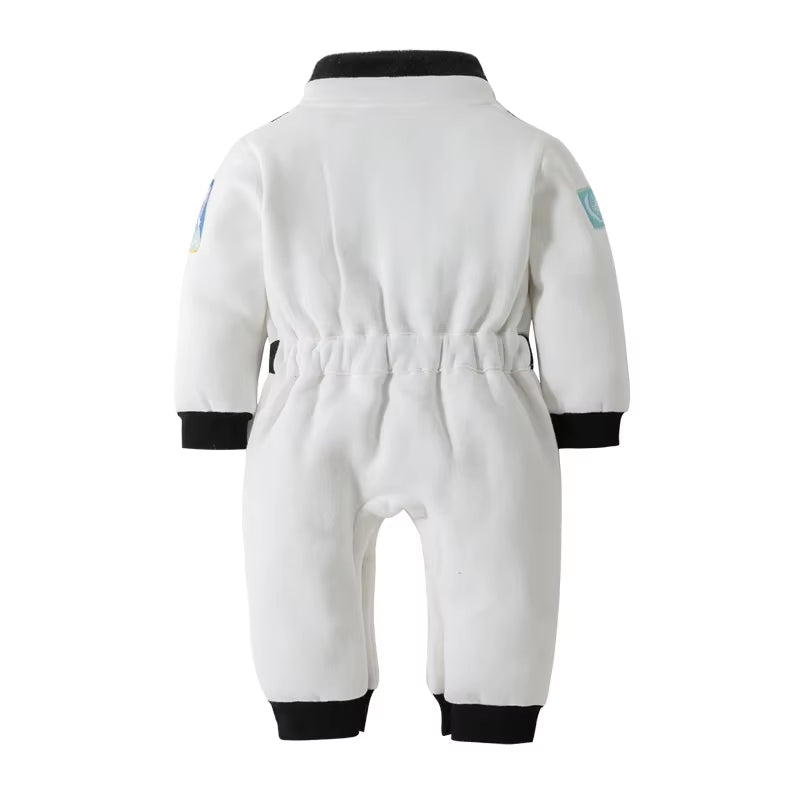 Astronaut Costume Space Suit Rompers for Baby Boys Toddler Infant Halloween Christmas Birthday Party Cosplay Fancy Dress