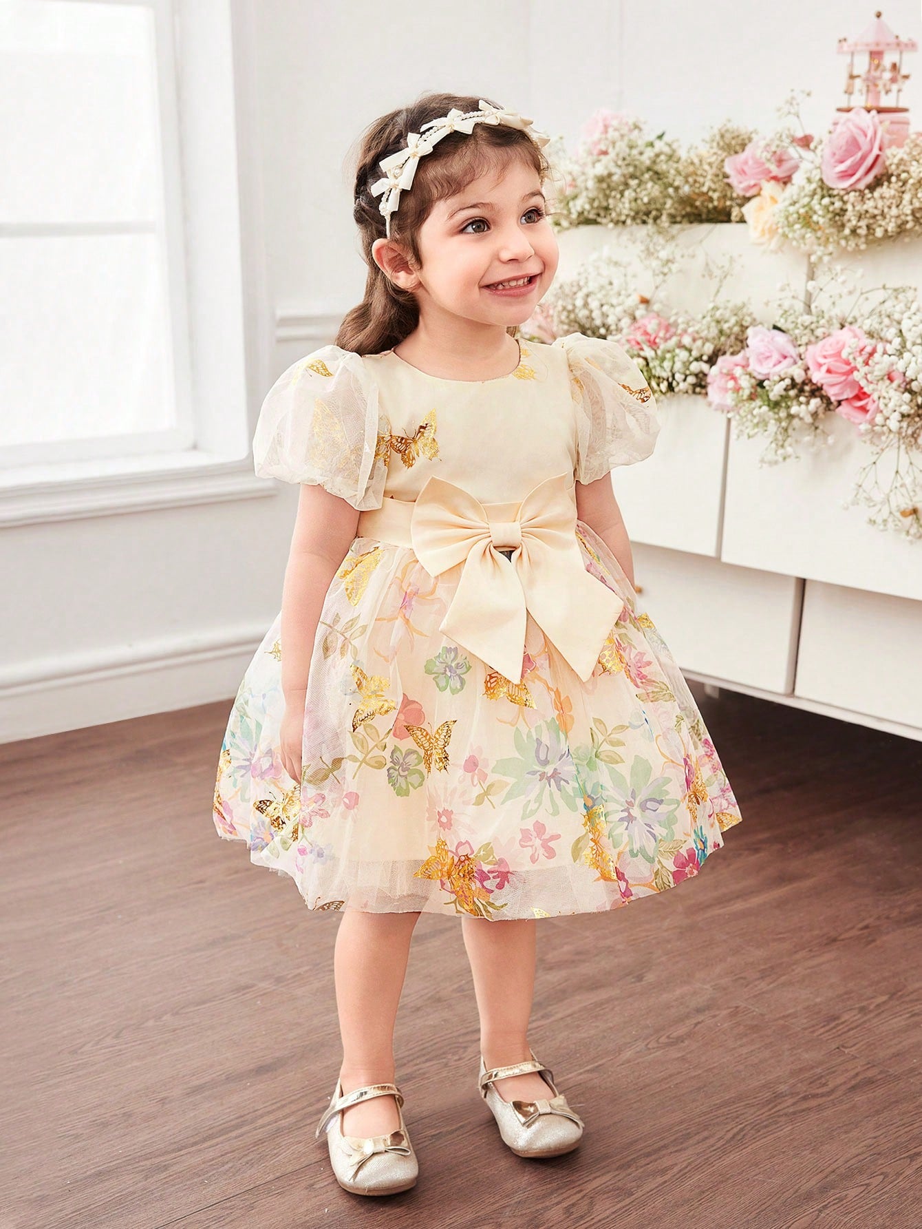 Fairy Blossom Princess Dress – Baby Girl Special Occasion Gown
