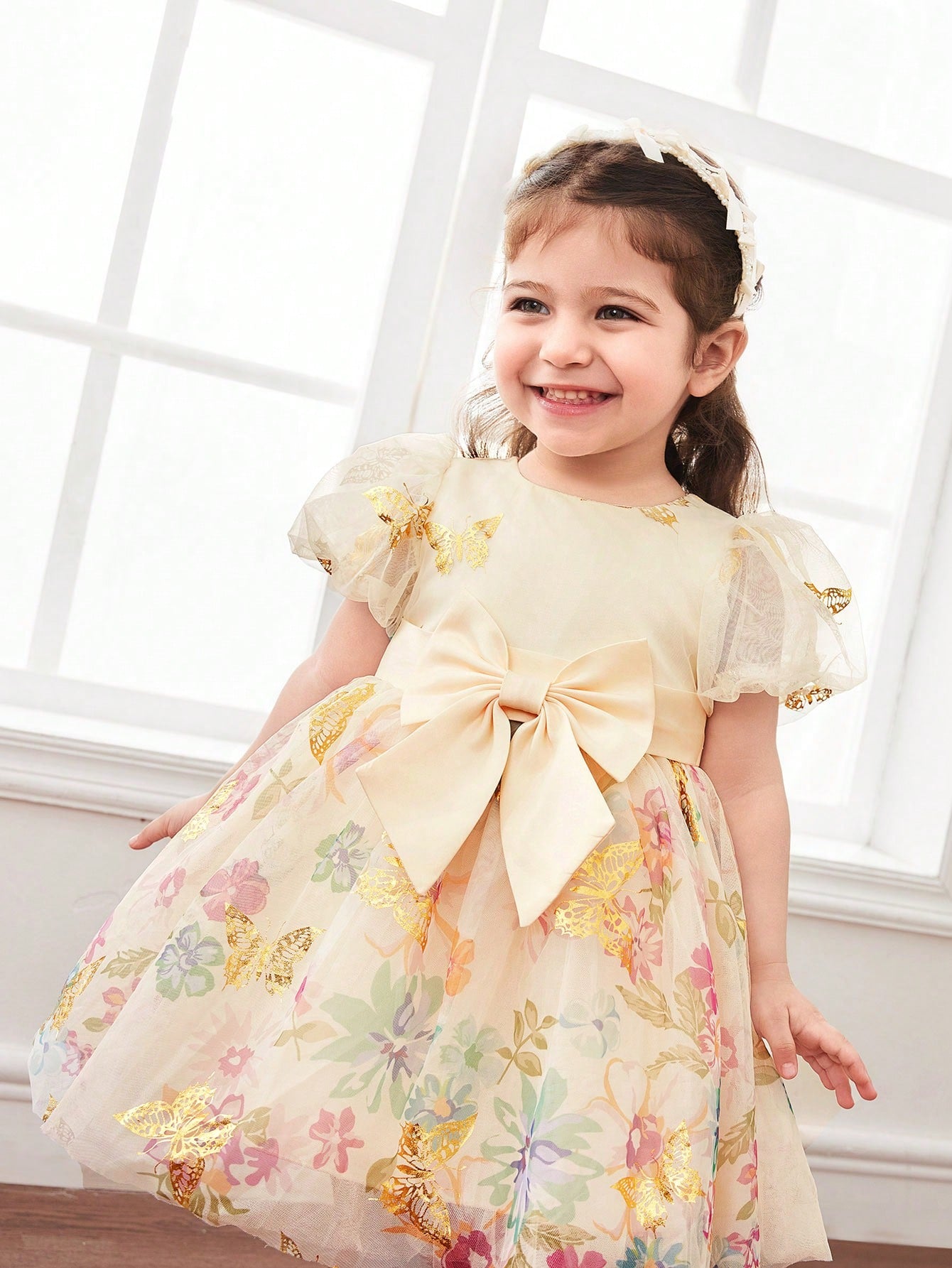 Fairy Blossom Princess Dress – Baby Girl Special Occasion Gown