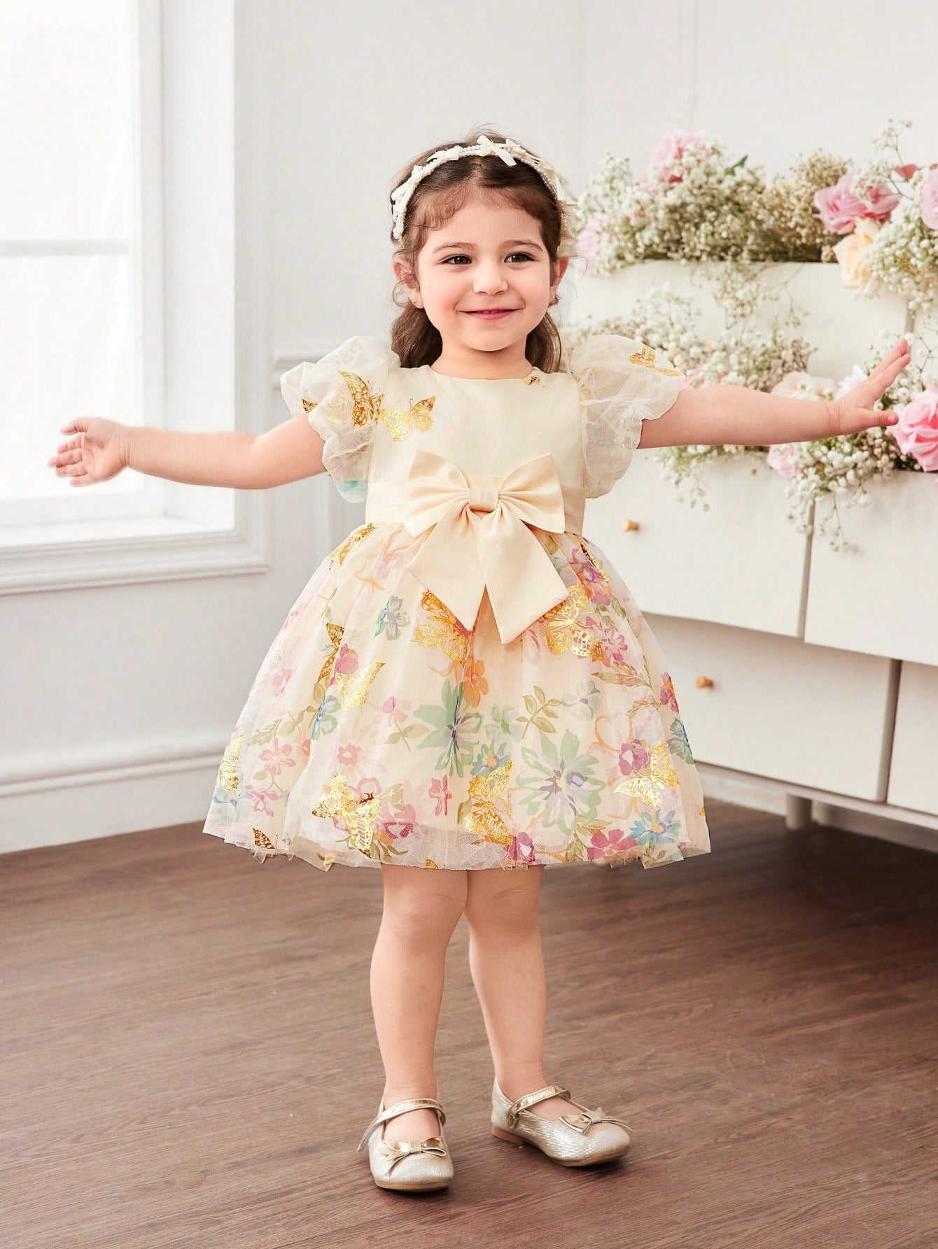 Fairy Blossom Princess Dress – Baby Girl Special Occasion Gown