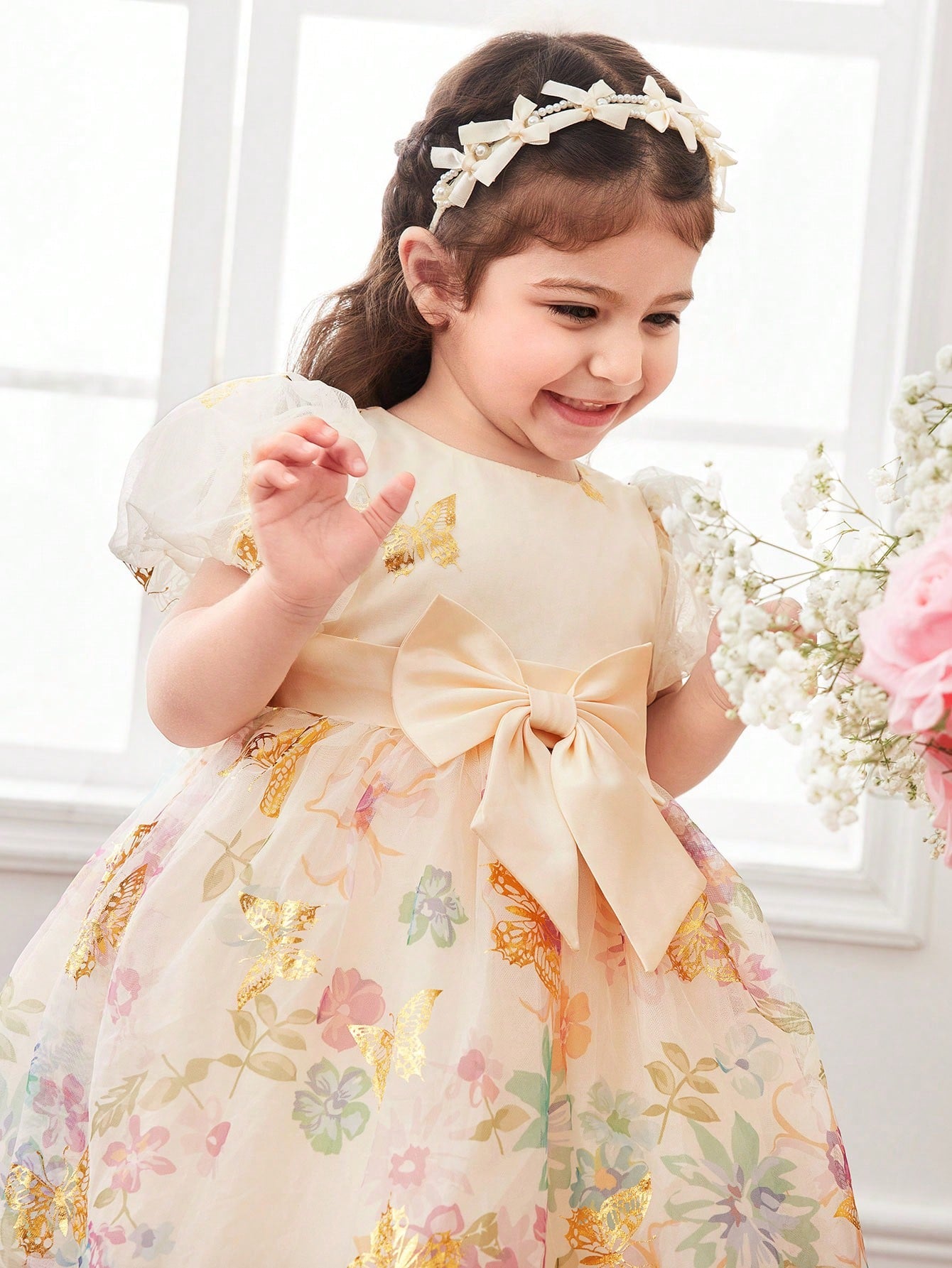 Fairy Blossom Princess Dress – Baby Girl Special Occasion Gown