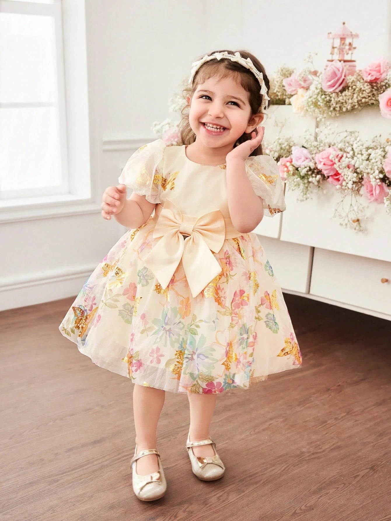 Fairy Blossom Princess Dress – Baby Girl Special Occasion Gown