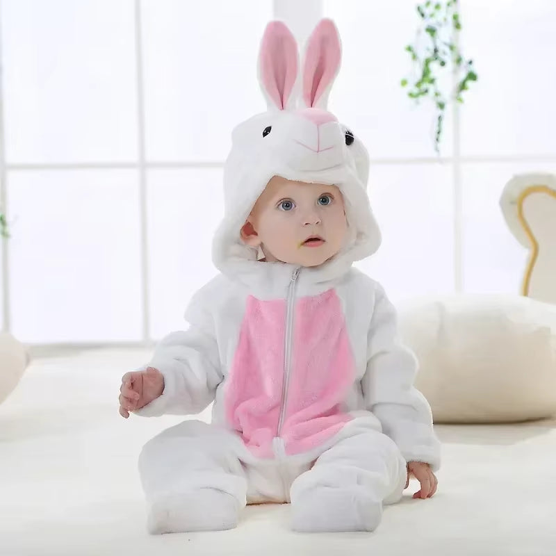 Baby Rompers Winter Kigurumi Lion Costume for Girls Boys Toddler Animal Jumpsuit Infant Clothes Pyjamas Kids Overalls Ropa Bebes