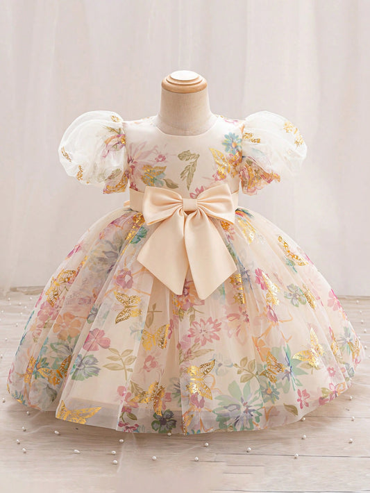 Fairy Blossom Princess Dress – Baby Girl Special Occasion Gown